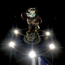 Load image into Gallery viewer, Bald Eagle Finial and Solar Flagpole Light Kit