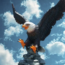 Load image into Gallery viewer, Bald Eagle Finial and Solar Flagpole Light Kit