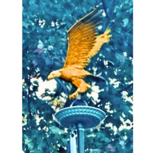 Load image into Gallery viewer, XXL Bald Eagle Finial and Magnum Solar Flagpole Light Kit