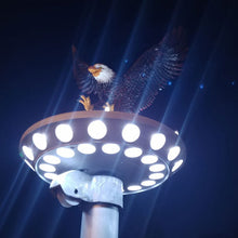 Load image into Gallery viewer, Solar Flagpole Light Triple Topper