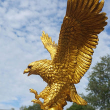 Load image into Gallery viewer, Gold Flying Bald Eagle Flagpole Topper