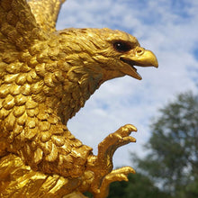 Load image into Gallery viewer, Gold Flying Bald Eagle Flagpole Topper