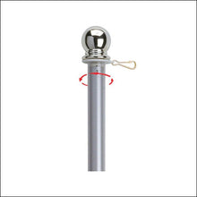 Load image into Gallery viewer, Mounted Spinning Flagpole
