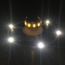 Load image into Gallery viewer, Solar Flagpole Light Triple Topper