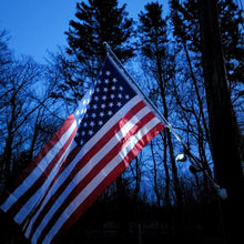 Load image into Gallery viewer, Mounted Flagpole with Solar Flagpole Light Kit