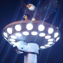 Load image into Gallery viewer, Solar Flagpole Light Triple Topper