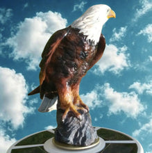 Load image into Gallery viewer, Bald Eagle Finial and Solar Flagpole Light Kit