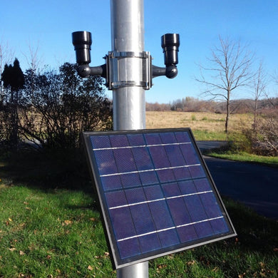 Dual Bullhorn CREE Flagpole Solar Light