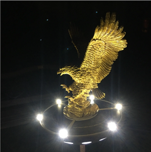 Bald Eagle Finial and Solar Flagpole Light Kit