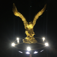 Load image into Gallery viewer, Bald Eagle Finial and Solar Flagpole Light Kit