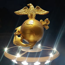 Load image into Gallery viewer, EGA US Marines Eagle &amp; Solar Flagpole Light Topper