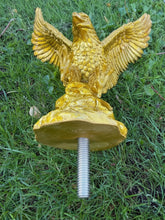 Load image into Gallery viewer, Gold Flying Bald Eagle Flagpole Topper