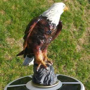 Hand Painted Bald Eagle Flagpole Top