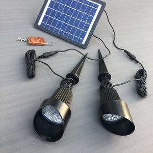 Solar Spotlight Kit with Remote