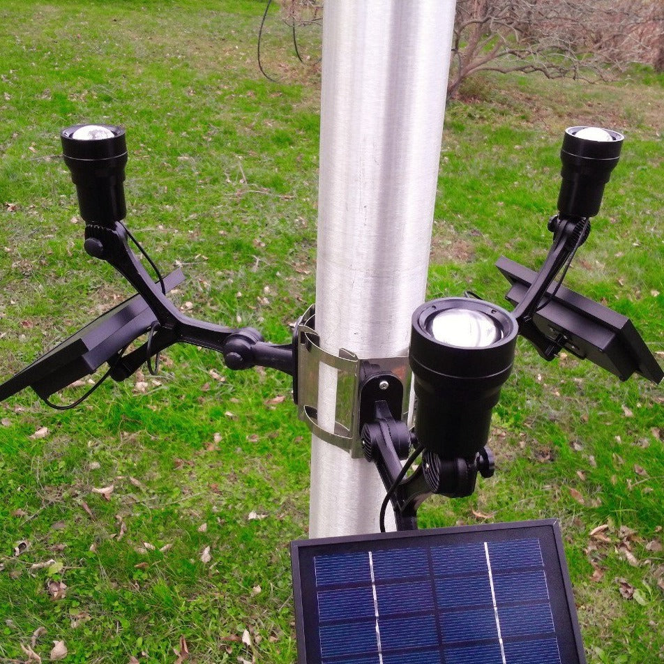 Extreme Solar Flagpole Spotlight CREE