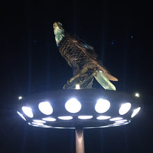 Load image into Gallery viewer, Bald Eagle Flagpole Topper and Solar Flagpole Light Triple Topper